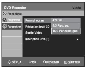 SAMSUNG DVD-R129 - Configuration des options d'affichage (vidéo) - 4