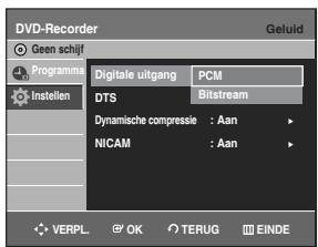 SAMSUNG DVD-R129 - De geluidsopties instellen - 4