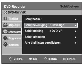 SAMSUNG DVD-R129 - Druk op de ▲▼ toetsen om Beveiligd te selecteren en druk verwolgens op de OK toets. - 1
