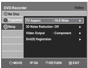 SAMSUNG DVD-R129 - Setting up Video Output Options - 3