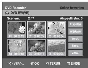 SAMSUNG DVD-R129 - Scène bewerken (vervangen) - 5