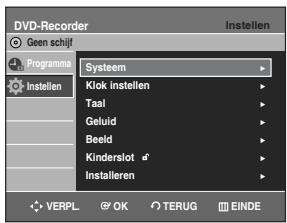 SAMSUNG DVD-R129 - De klok instellen - 2