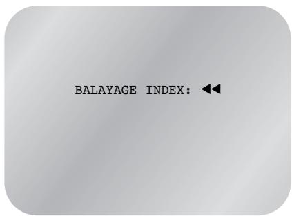 BALAYAGE INDEX: ◀◀