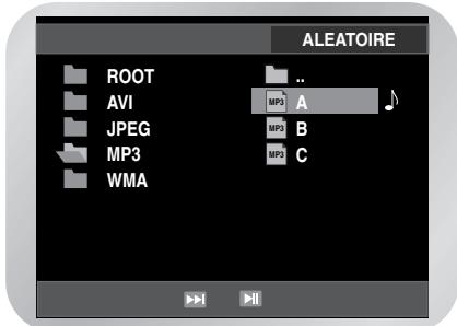ALEATOIRE ROOT AVI JPEG MP3 WMA .. MP3 A MP3 B MP3 C