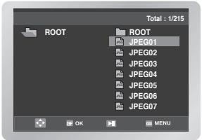 Total : 1/215 ROOT ROOT JPEG01 JPEG02 JPEG03 JPEG04 JPEG05 JPEG06 JPEG07 OK MENU