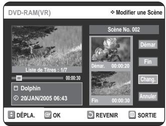 SAMSUNG DVD-VR320P - Modification (replacement) d'une scène - 4