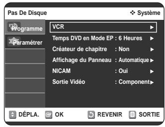 SAMSUNG DVD-VR320P - Configuration du magnétoscope - 3