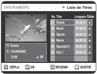 SAMSUNG DVD-VR320P - Suppression d'un titre - 4