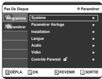 SAMSUNG DVD-VR320P - Installation automatique - 2