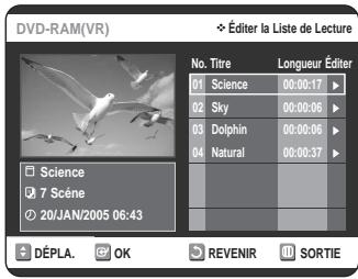 SAMSUNG DVD-VR320P - Copie d'un titre de la Liste de Lecture sur une bande video - 1