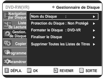 SAMSUNG DVD-VR320P - Finalisation du disque - 3