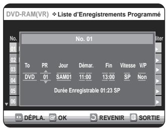 SAMSUNG DVD-VR320P - Enregistrer par Minuterie - 6