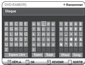 SAMSUNG DVD-VR320P - Modification du Nom du Disque - 7