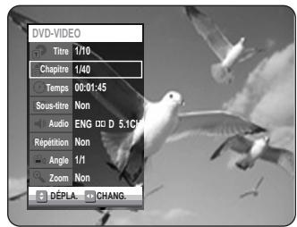 SAMSUNG DVD-VR320P - Appuyez sur la touche ANYKEY durant une lecture. - 1