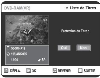 SAMSUNG DVD-VR320P - Appuyez sur la touche TITLE LIST. L'écran Nombre de Titres s'affiche. - 4