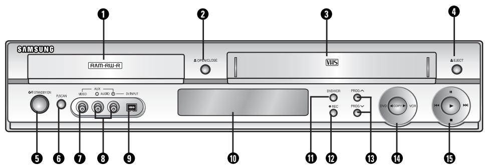 SAMSUNG DVD-VR320P - Panneau avant - 1