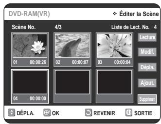 SAMSUNG DVD-VR320P - Suppression d'une scene - 2