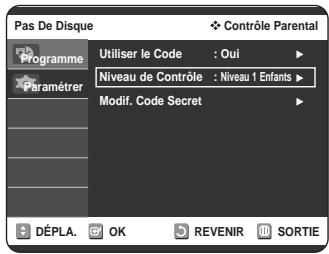 SAMSUNG DVD-VR320P - A propos du niveau d'évaluation - 1