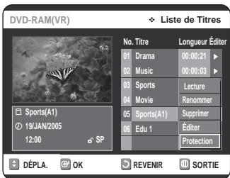 SAMSUNG DVD-VR320P - Appuyez sur la touche TITLE LIST. L'écran Nombre de Titres s'affiche. - 3