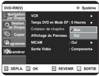 SAMSUNG DVD-VR320P - Création automatique de chapitre - 2
