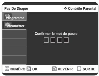 SAMSUNG DVD-VR320P - Configuration du contrôle parental - 4