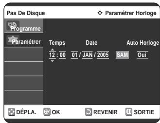 SAMSUNG DVD-VR320P - Réglage automatique de l'horloge - 1