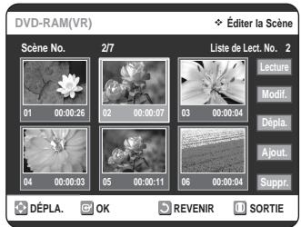SAMSUNG DVD-VR320P - Modification (replacement) d'une scène - 5