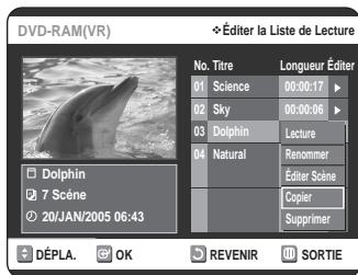 SAMSUNG DVD-VR320P - Copie d'un titre de la Liste de Lecture sur une bande video - 3
