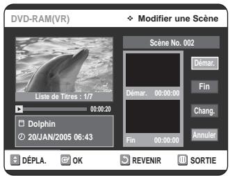 SAMSUNG DVD-VR320P - Modification (replacement) d'une scène - 2