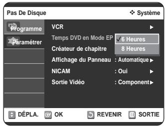 SAMSUNG DVD-VR320P - Temps DVD en Mode EP - 2
