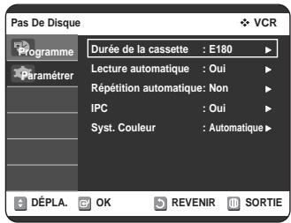 SAMSUNG DVD-VR320P - Configuration du magnétoscope - 4