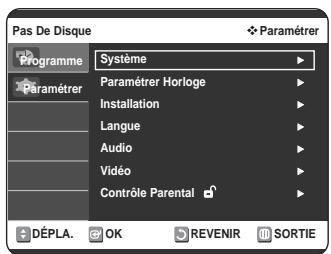 SAMSUNG DVD-VR320P - Réglage de la date et de l'heure - 2