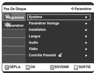 SAMSUNG DVD-VR320P - Configuration des options d'affichage (Vidéo) - 1