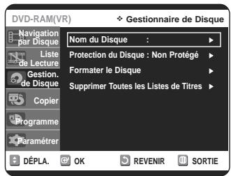 SAMSUNG DVD-VR320P - Formatage du disque - 4