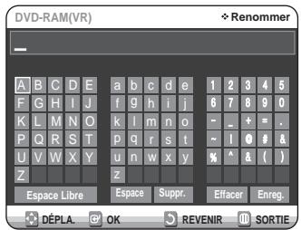 SAMSUNG DVD-VR320P - Modification du Nom du Disque - 6
