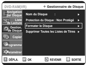 SAMSUNG DVD-VR320P - Formatage du disque - 5