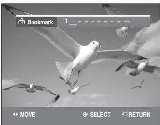 SAMSUNG DVD-VR335 - Press the CANCEL button to delete the selected bookmark. - 1