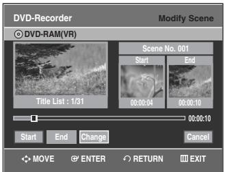 SAMSUNG DVD-VR335 - Modifying a Scene (Replacing a Scene) - 4