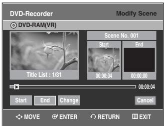 SAMSUNG DVD-VR335 - Modifying a Scene (Replacing a Scene) - 3