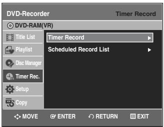 SAMSUNG DVD-VR335 - Making a Timer Recording - 6