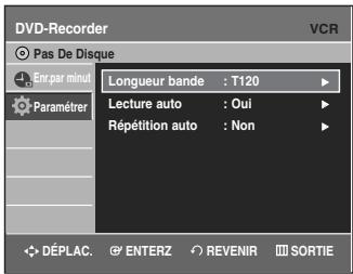 SAMSUNG DVD-VR335 - Configuration du magnétoscope - 3