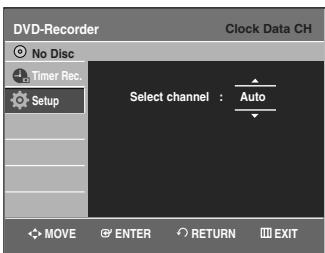 SAMSUNG DVD-VR335 - Clock Data CH - 1