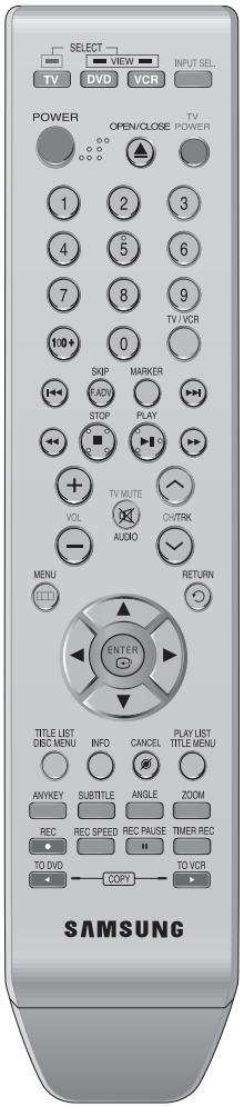 SAMSUNG DVD-VR335 - Setting the Remote Control - 1