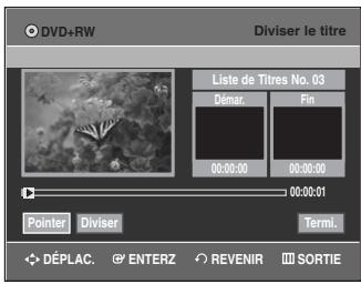 SAMSUNG DVD-VR335 - Diviser le titre - 1