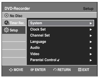SAMSUNG DVD-VR335 - Setting Up the Language Options - 1