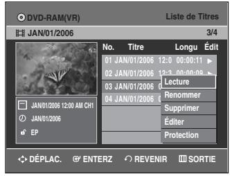SAMSUNG DVD-VR335 - Suppression d'une partie d'un titre - 3