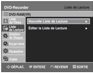 SAMSUNG DVD-VR335 - Création d'une liste de lecture - 3