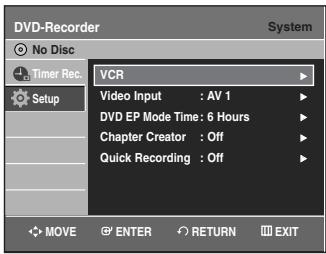SAMSUNG DVD-VR335 - VCR Setting - 3