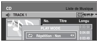 SAMSUNG DVD-VR335 - Lecture en boucle d'un disque audio MP3 - 4
