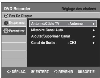 SAMSUNG DVD-VR335 - Mémoire canal auto - 1
